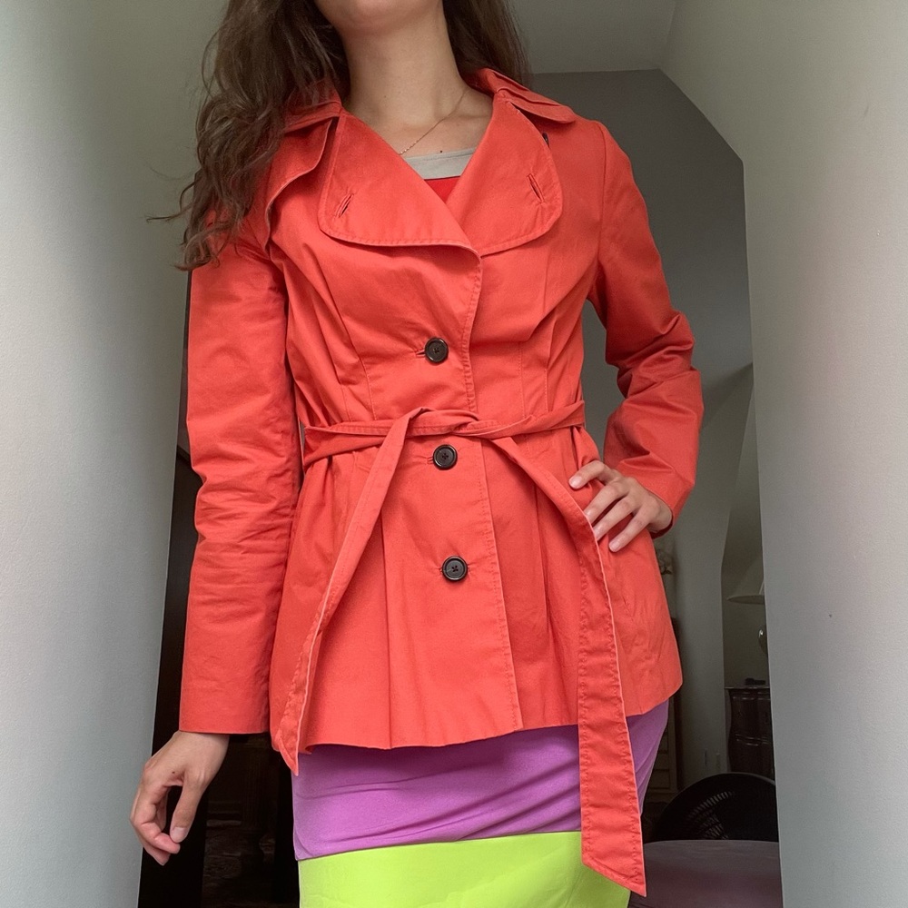 Banana Republic Coral Trench Coat
